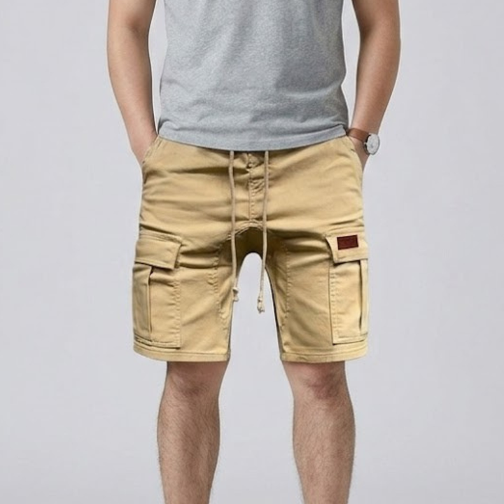 Men's Linen Casual Slim Fit Cargo Shorts