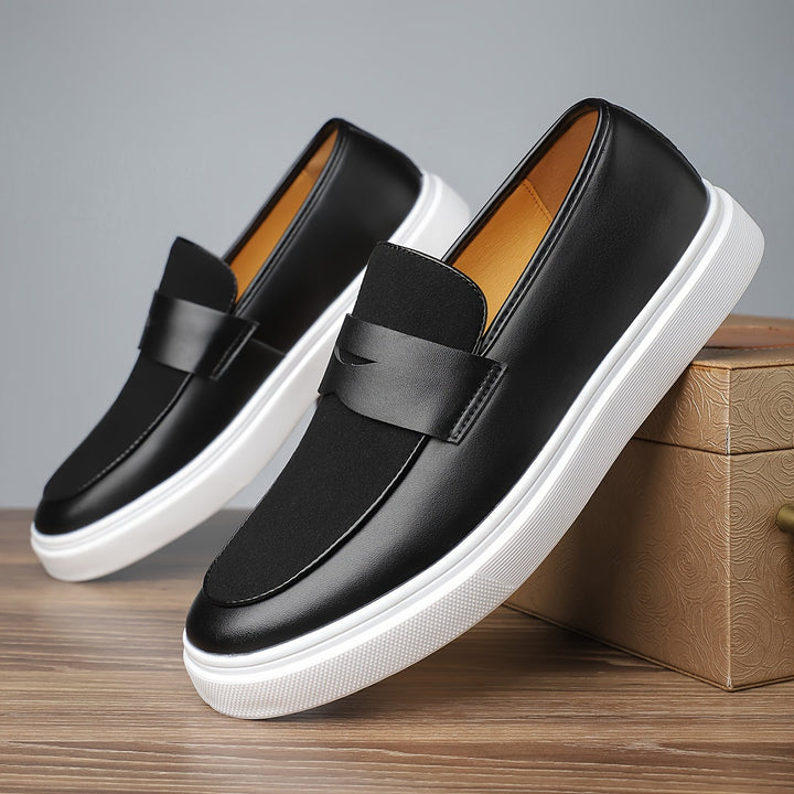 Men's Leather Slip-On Dress Loafers