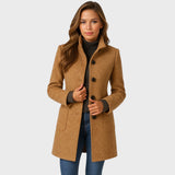 Women's Wool Coat Long Jacket Outerwear