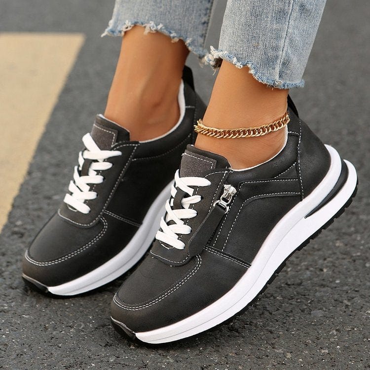 Women’s Leather Orthopedic Walking Sneakers