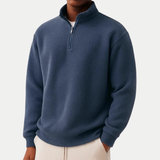 Men's Long Sleeve Half-Zip Knit Casual Pullover Sweater