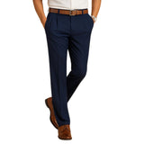 Pantalon habillé formel pour homme en mélange de laine