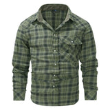 Men's Checked Fleece Lined Flannel Shirt