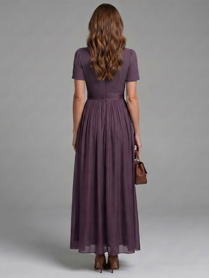 Women's Silk Maxi Dress Evening Gown
