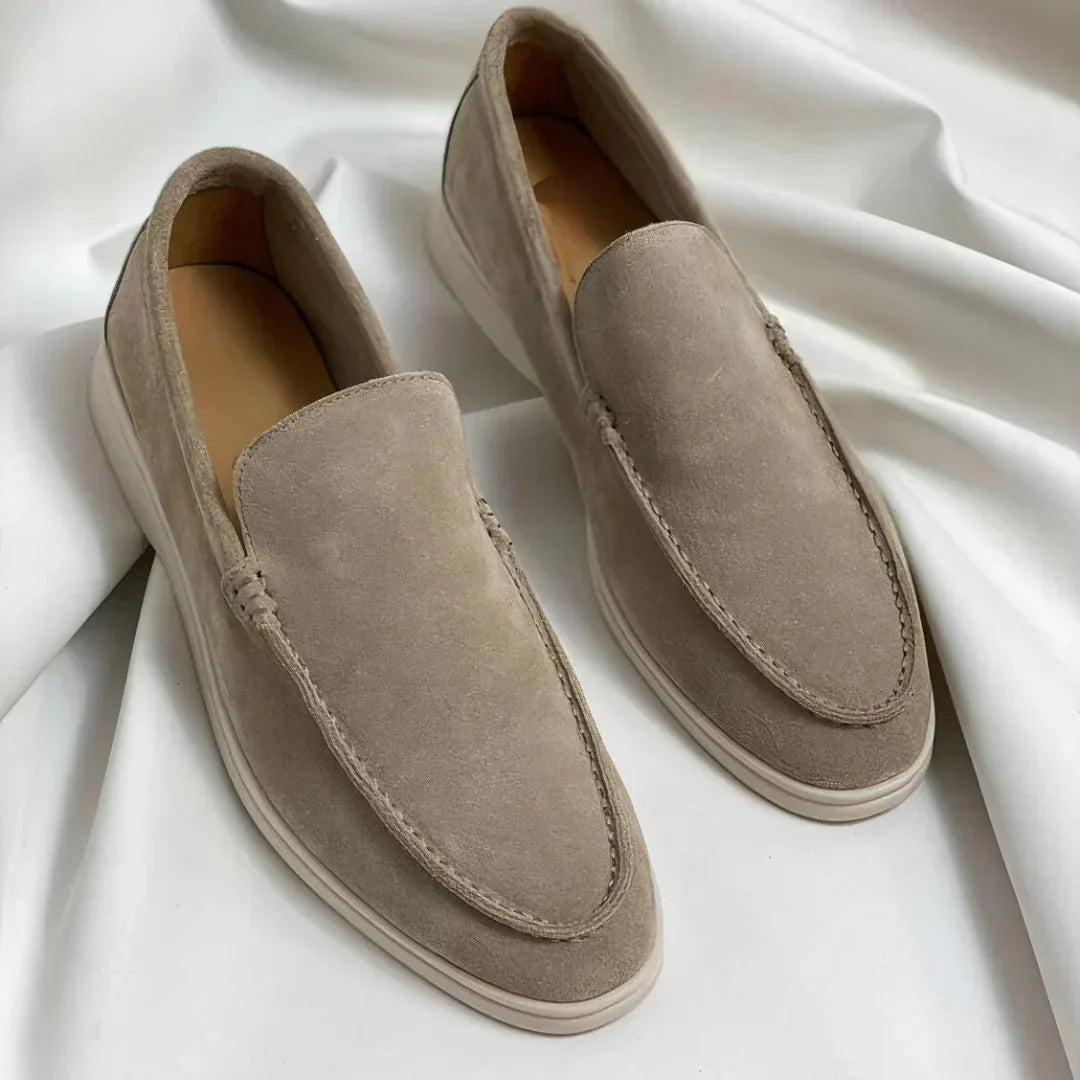 Men's Leather Slip-On Loafer Shoes