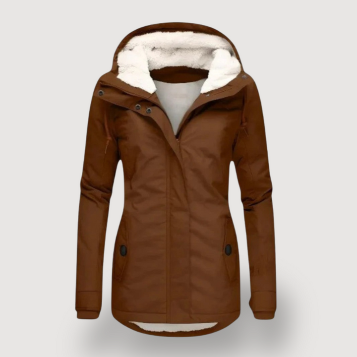 Women’s Hooded Water-Resistant Fleece-Lined Jacket