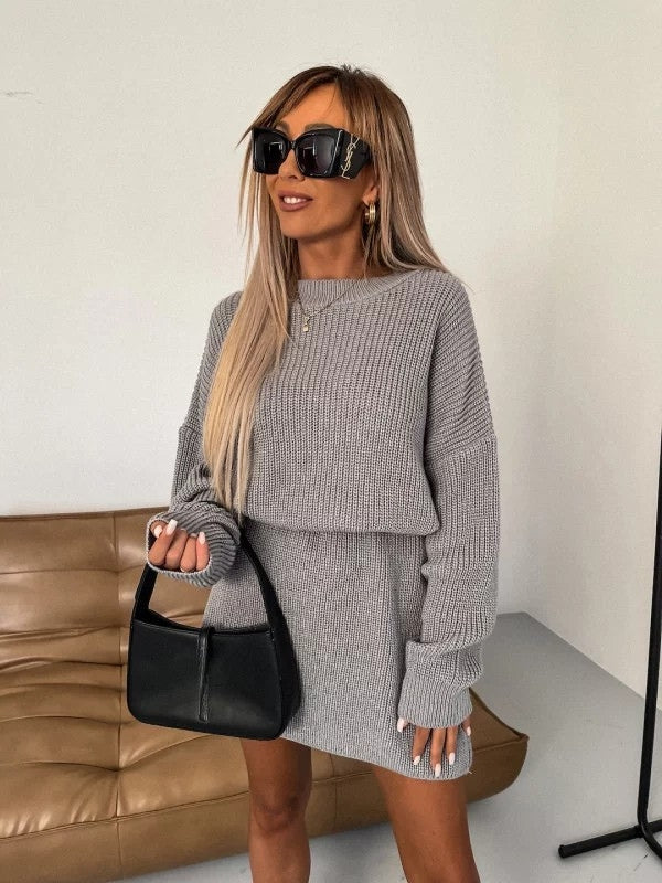 Women’s Oversized Merino Wool Tunic Sweater Dress