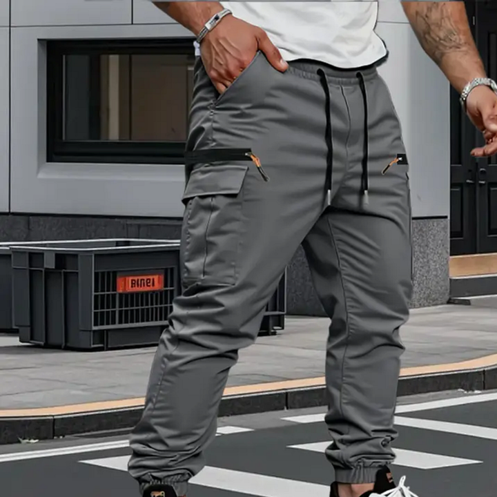 Men's Cargo Trousers Sport Casual Utility Joggers Pants