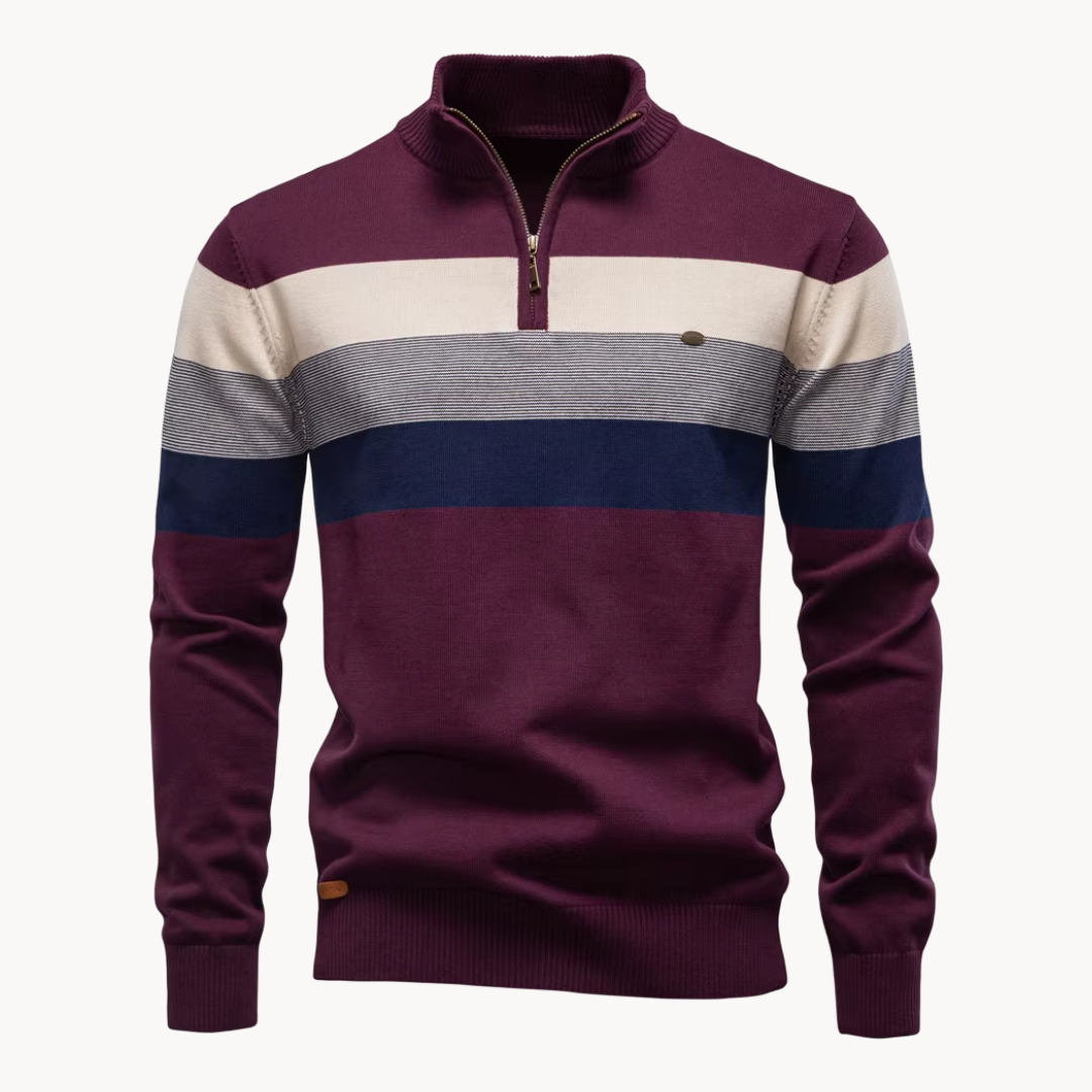 Men’s Merino Wool Quarter-Zip Sweater