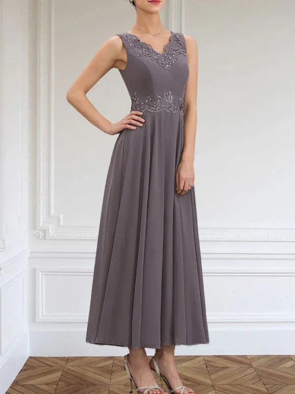 Women's Chiffon Evening Dress with Jacket