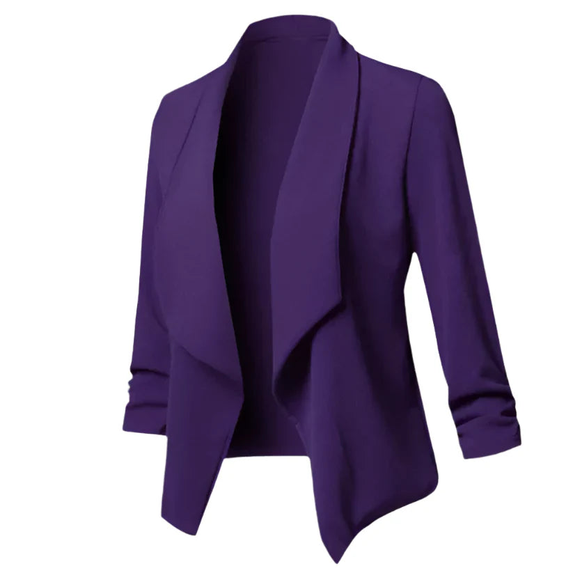 Women's Knit Open-Front Business Blazer