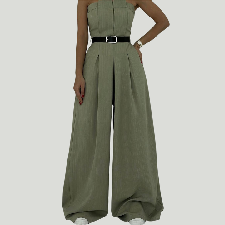 Women’s Knit Wide-Leg Jumpsuit & Blazer Set