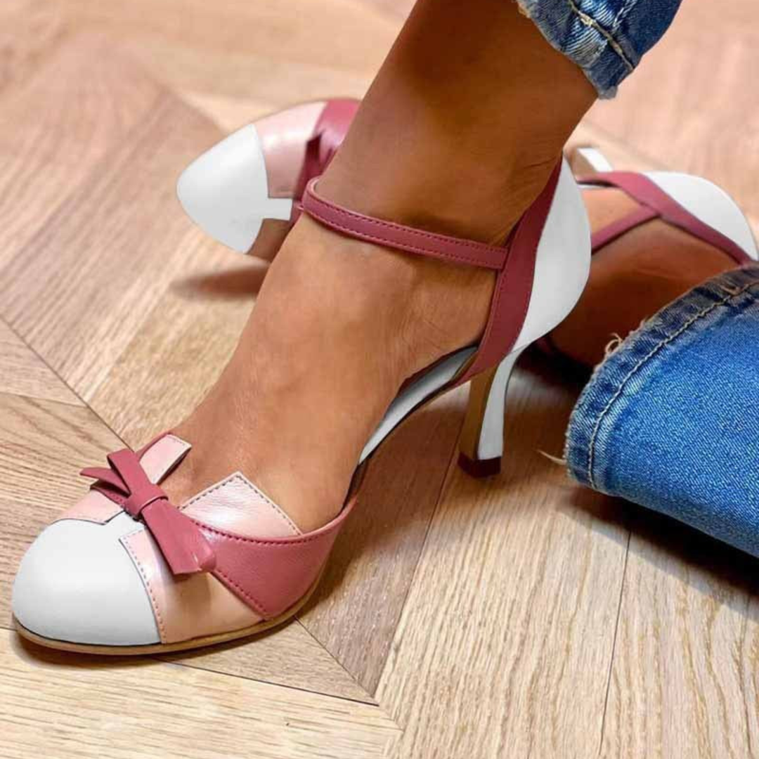 Women's Leather Mary Jane Block-Heels