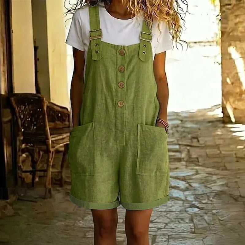 Women's Denim Shorts Romper Overalls Dungarees