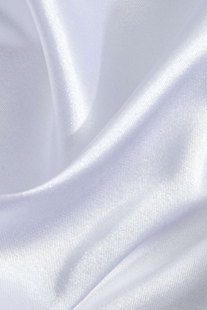 Women's Silk Satin Button Up Shirt Long Sleeve Blouse