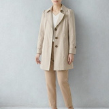 Women's Wool Mix Single Breasted Trench Coat