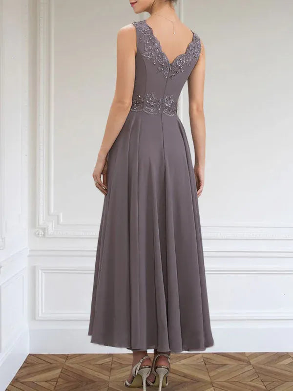 Women's Chiffon Evening Dress with Jacket