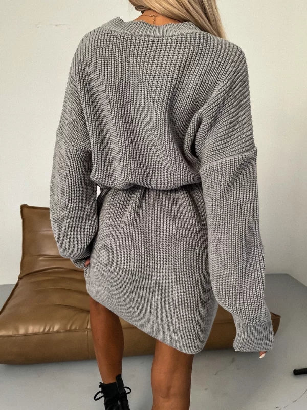 Women’s Oversized Merino Wool Tunic Sweater Dress