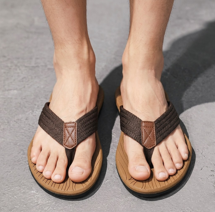 Men's Rubber Flip Flops Thong Sandals Beach Slipper