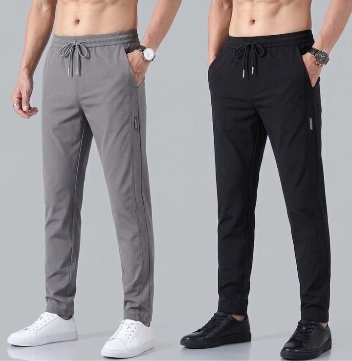 Men's Fleece Joggers Lightweight Athletic Training Sweatpants Trousers