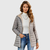Women's Puffer Jacket Fleece Lined Quilted Coat