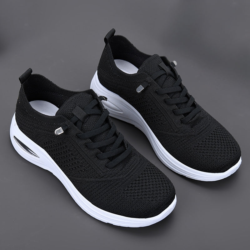 Women's Knit Mesh Breathable Slip-on Shoes Running Sneakers