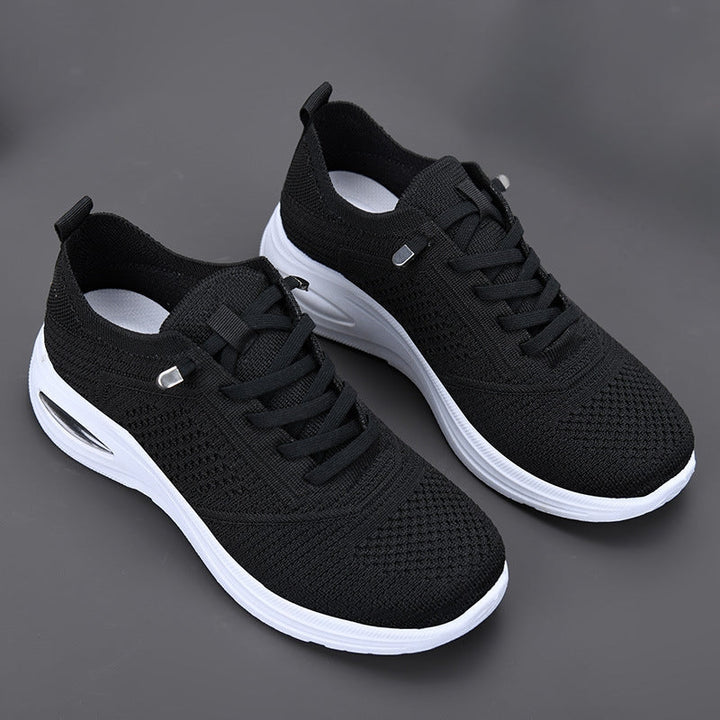 Women's Knit Mesh Breathable Slip-on Shoes Running Sneakers