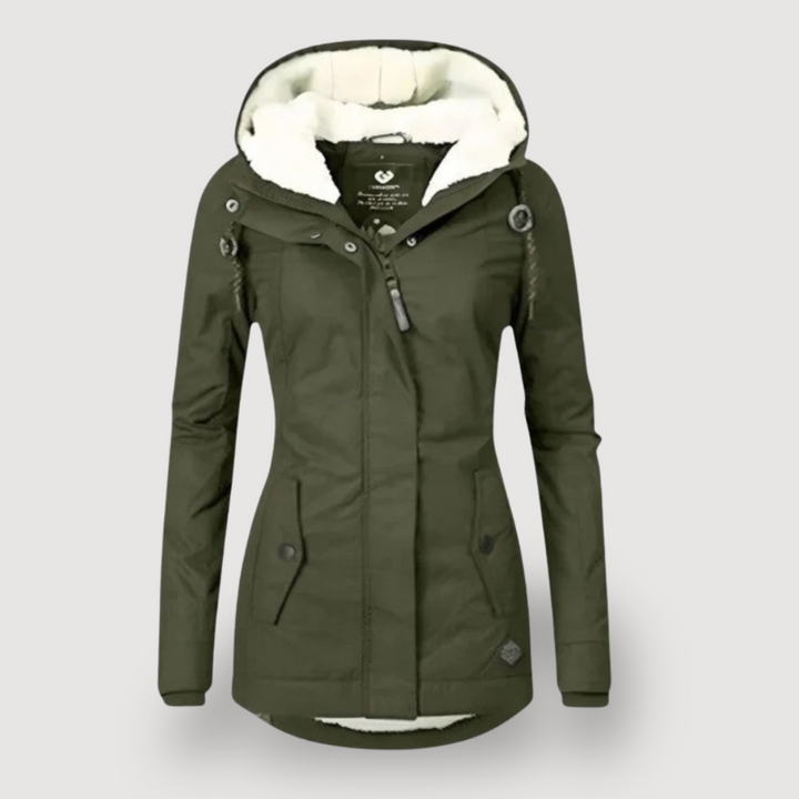 Women’s Hooded Water-Resistant Fleece-Lined Jacket