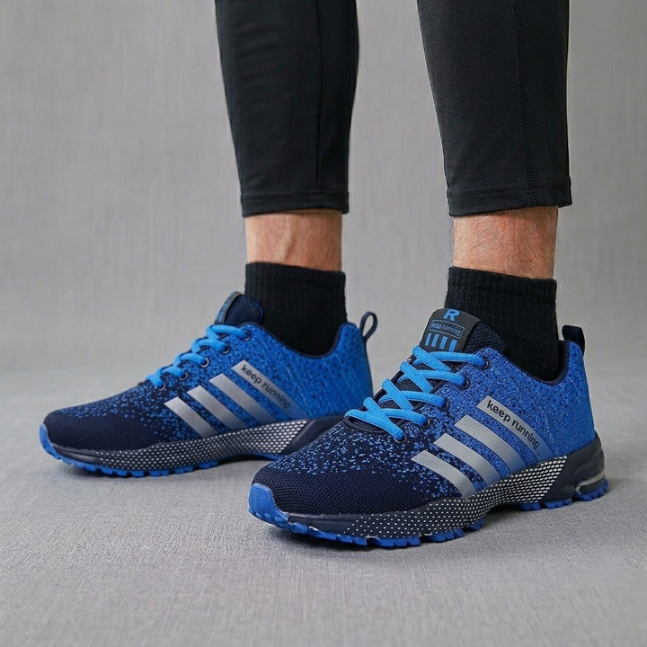 Men's Knit Mesh Breathable Running Shoes Athletic Gym Trainers Sneakers