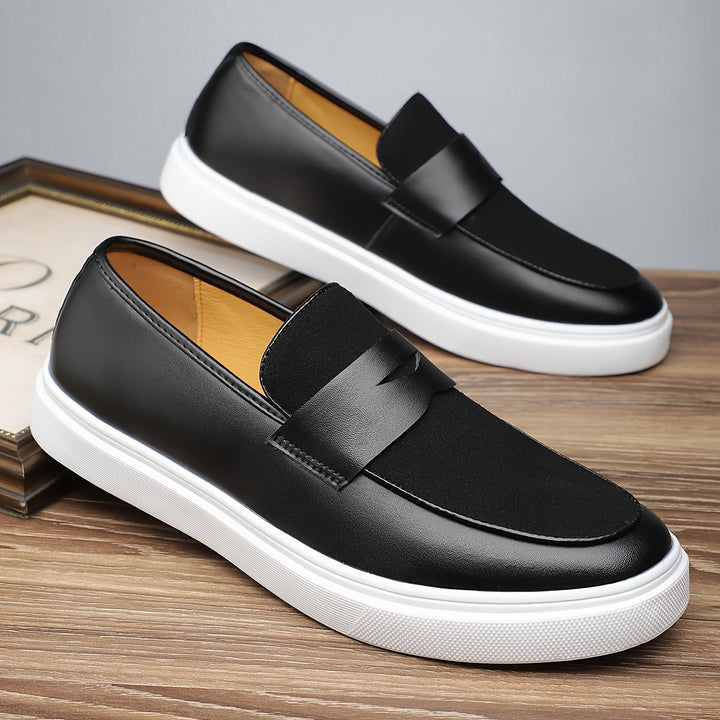 Men's Leather Slip-On Dress Loafers