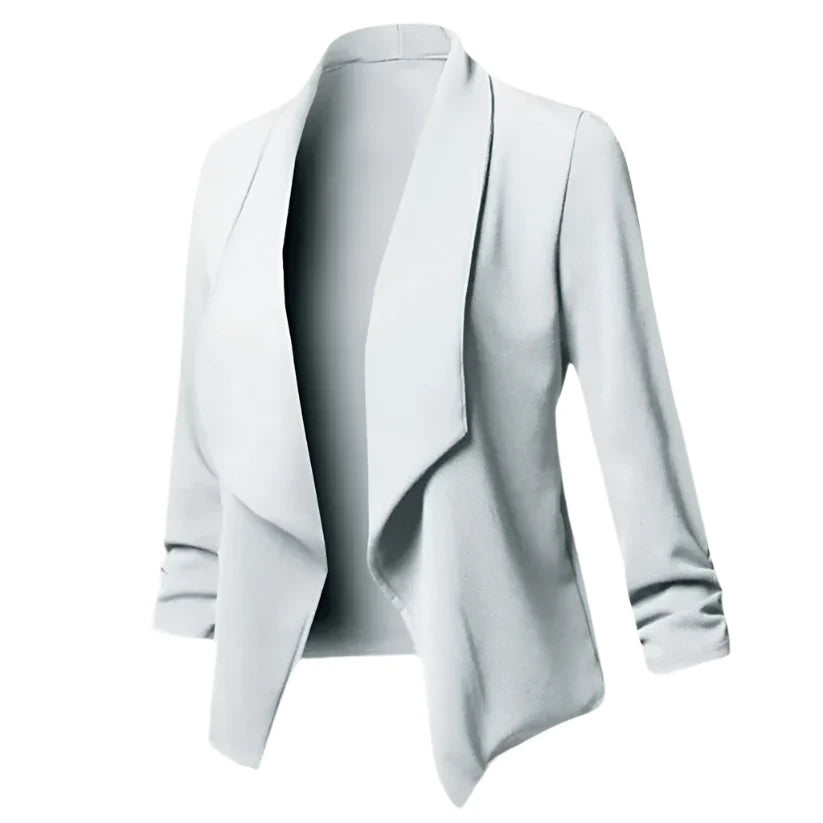 Women's Knit Open-Front Business Blazer