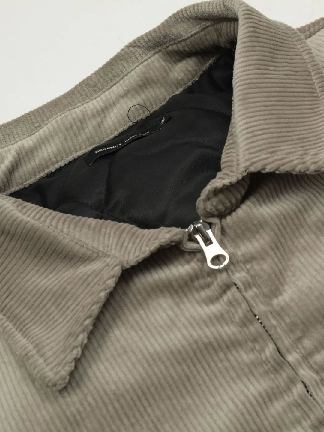 Men's Fleece Corduroy Harrington Bomber Jacket