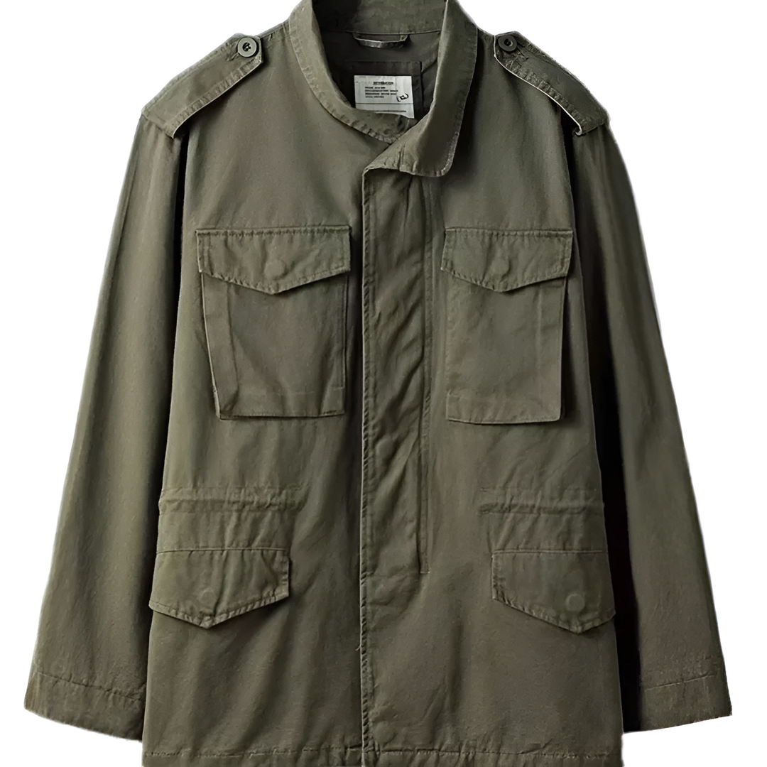 Men's Fleece-Lined Utility Windbreaker Jacket