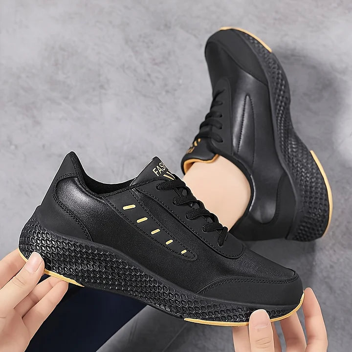 Women's Lightweight Leather Running Sneakers
