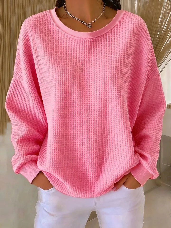 Women's Wool-Mix Long Sleeve Knit Sweater