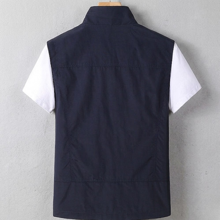 Men's Nylon Lightweight Utility Gilet Outdoor Hiking Waistcoat