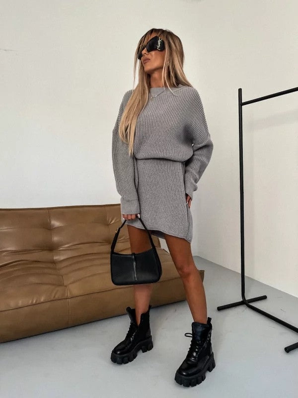 Women’s Oversized Merino Wool Tunic Sweater Dress