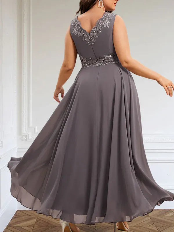 Women's Chiffon Evening Dress with Jacket