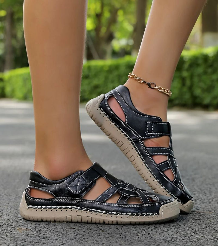 Women’s Leather Orthopaedic Open-Toe Walking Sandals