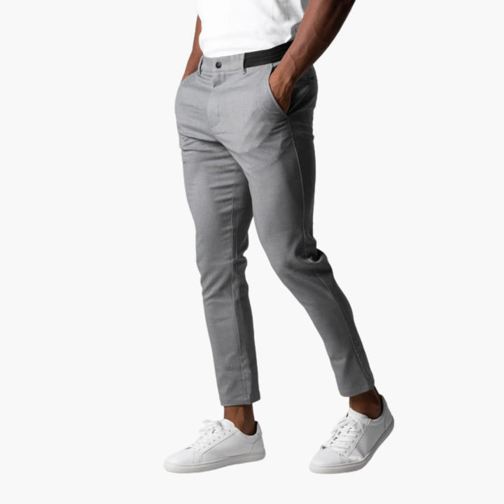 Chinos Men's Wool Slim Fit Trousers