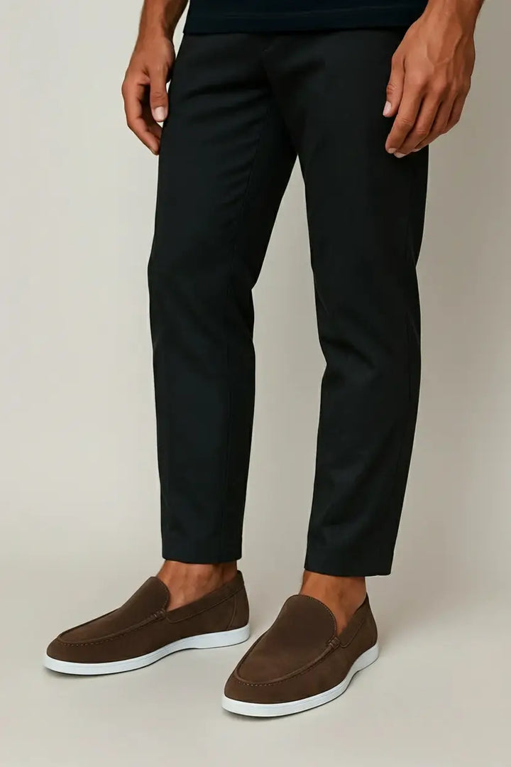 Men's Leather Slip-On Loafer Shoes