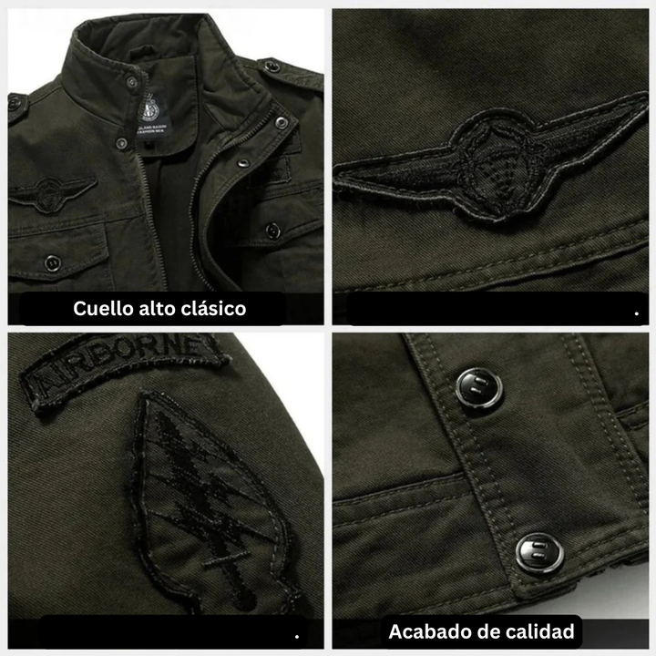 Men's Military Jacket Wool Tactical Bomber Cargo Outerwear