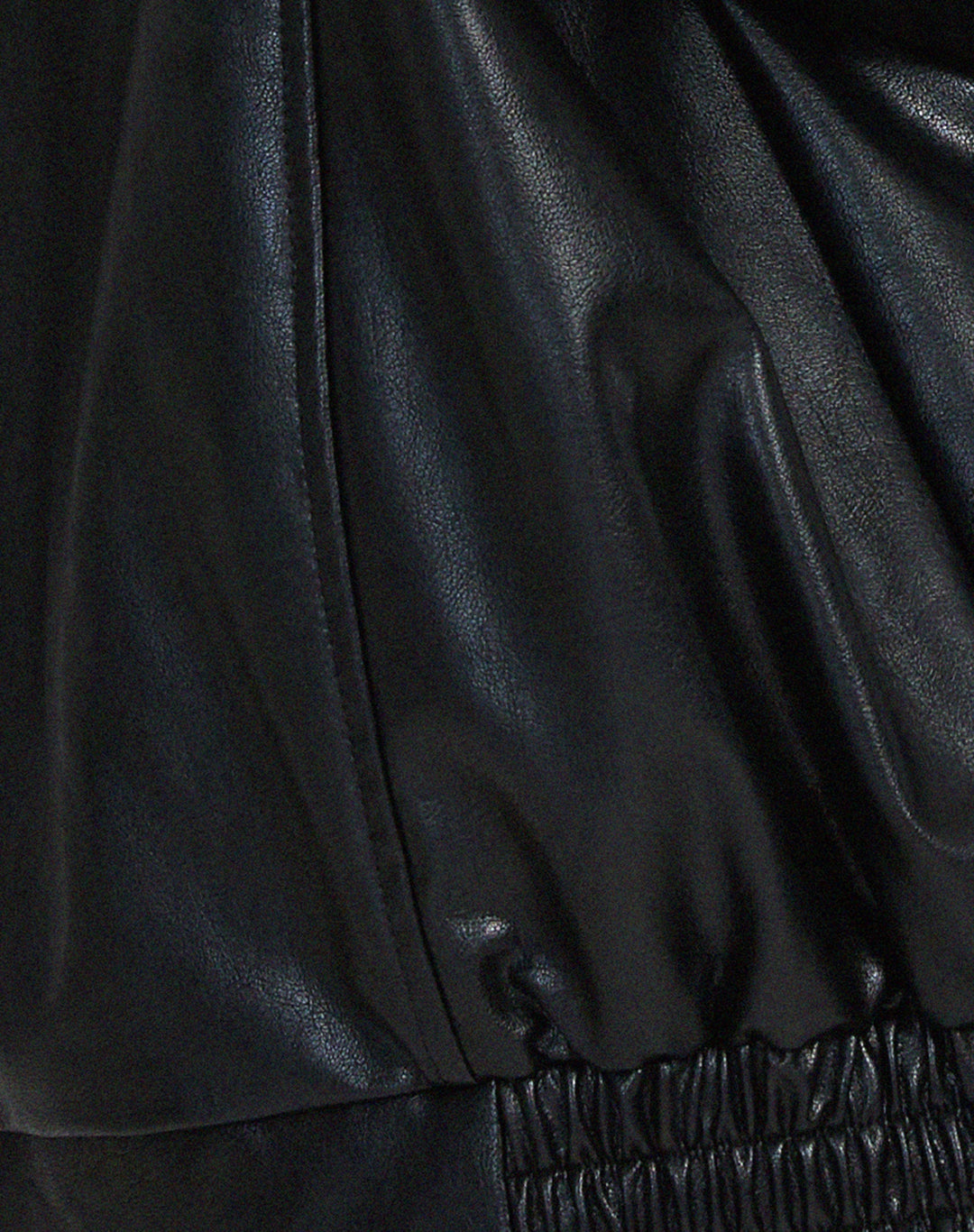 Women's Leather Jacket Bomber Oversized Faux Coat