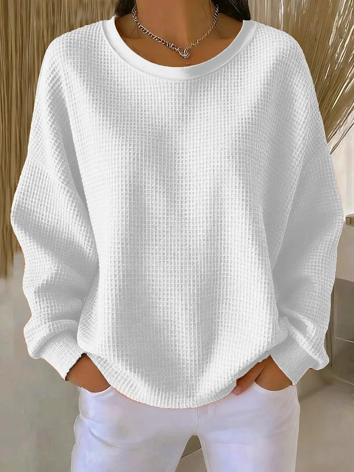 Women's Wool-Mix Long Sleeve Knit Sweater