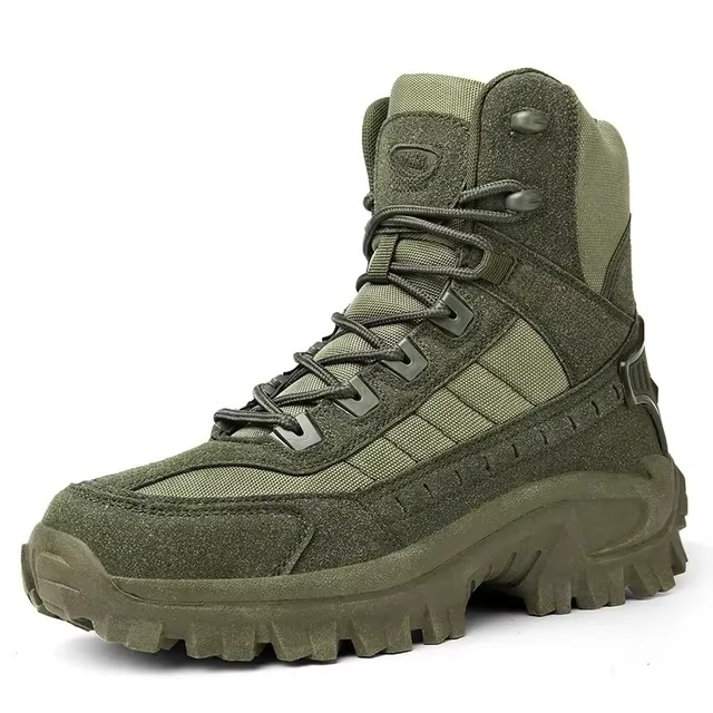 Tactical Boots Men's Leather Military Combat Hiking Shoes
