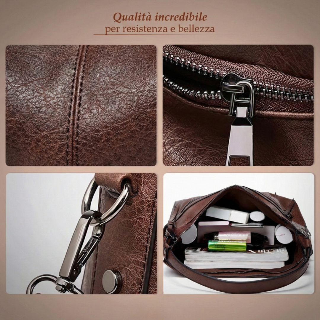 Women's Leather Satchel Handbag