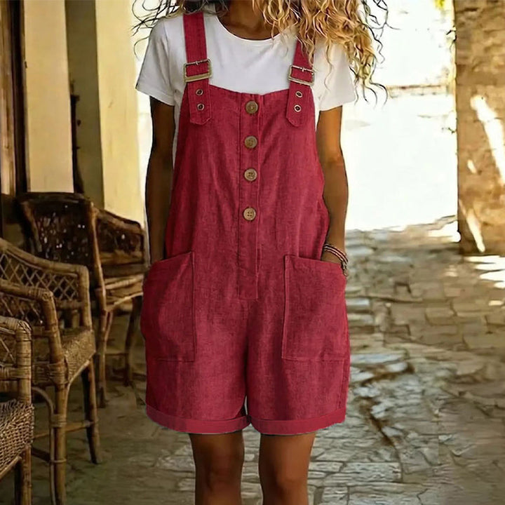 Women's Denim Shorts Romper Overalls Dungarees