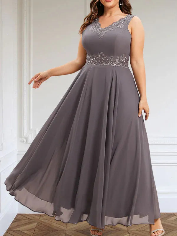 Women's Chiffon Evening Dress with Jacket
