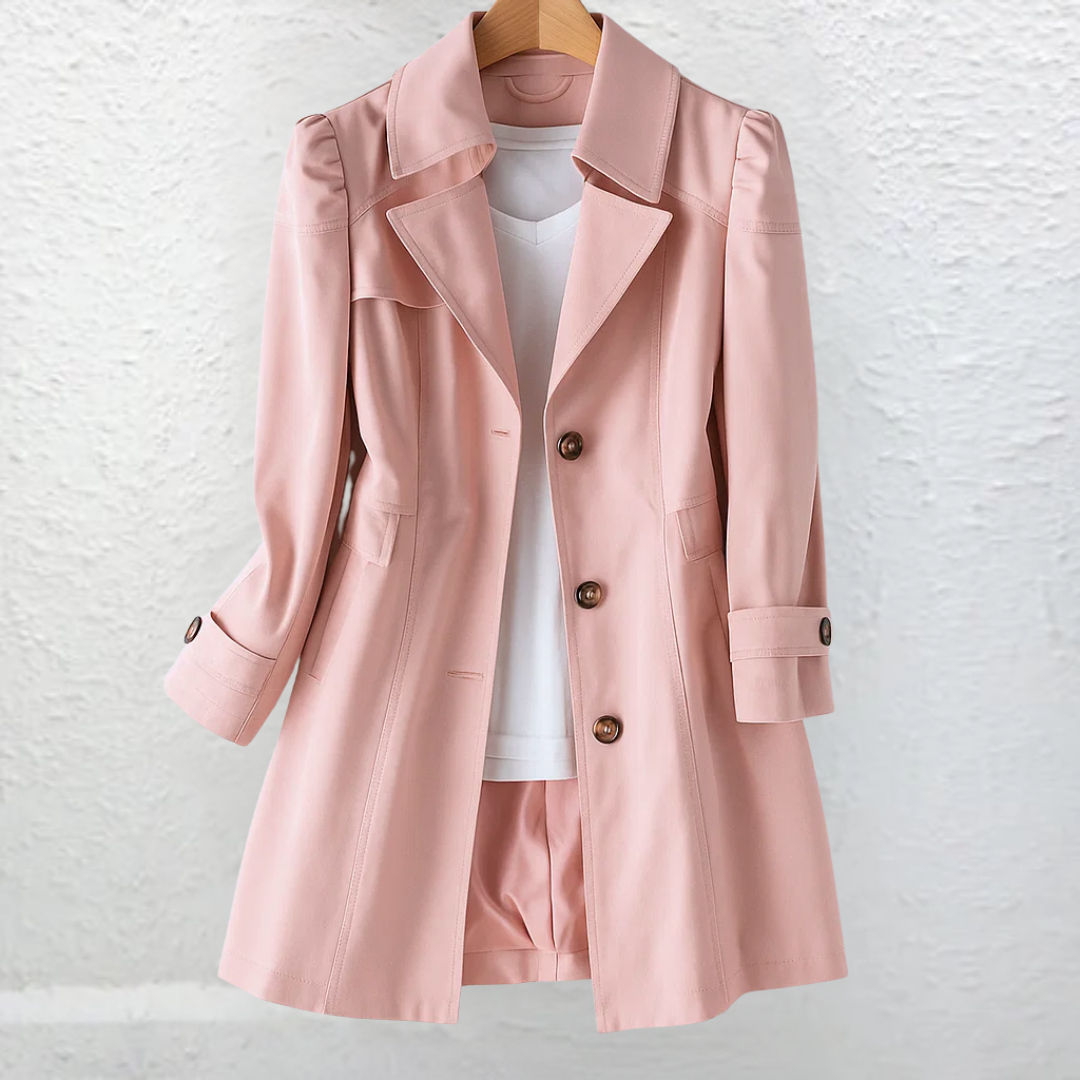 Women's Lightweight Woolmix Trench Coat