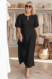 Cotton Midi Dress Women's Summer Tummy Coverage Dress